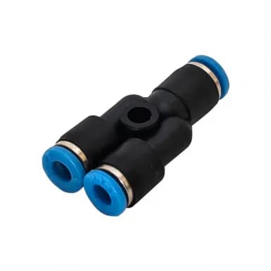 Фитинг мини пластиковый цанговый Y-образный PY 03C