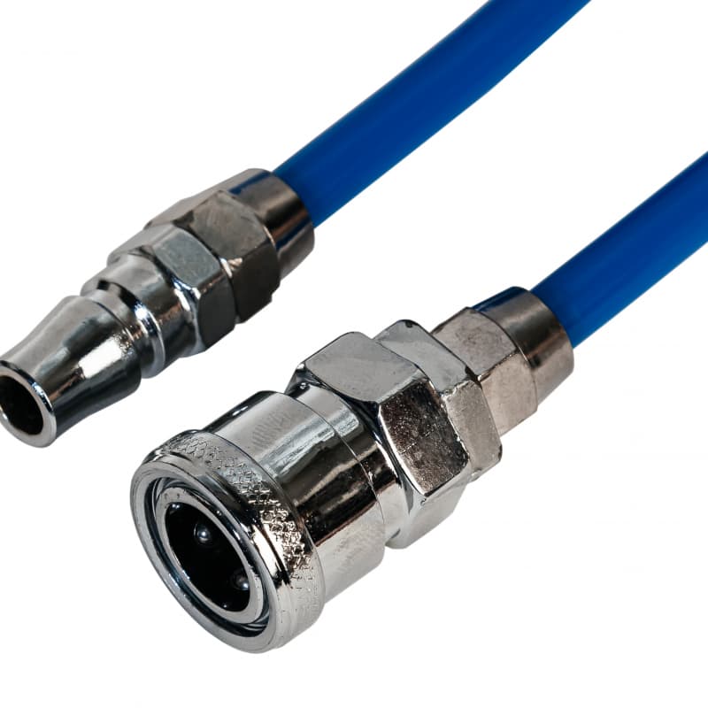 Трубка спиральная PU синяя 98 с БРС Азия — фото 2