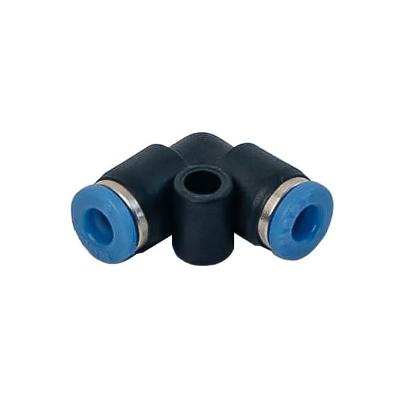 Фитинг мини пластиковый цанговый L-образный PUL 03C — фото 1