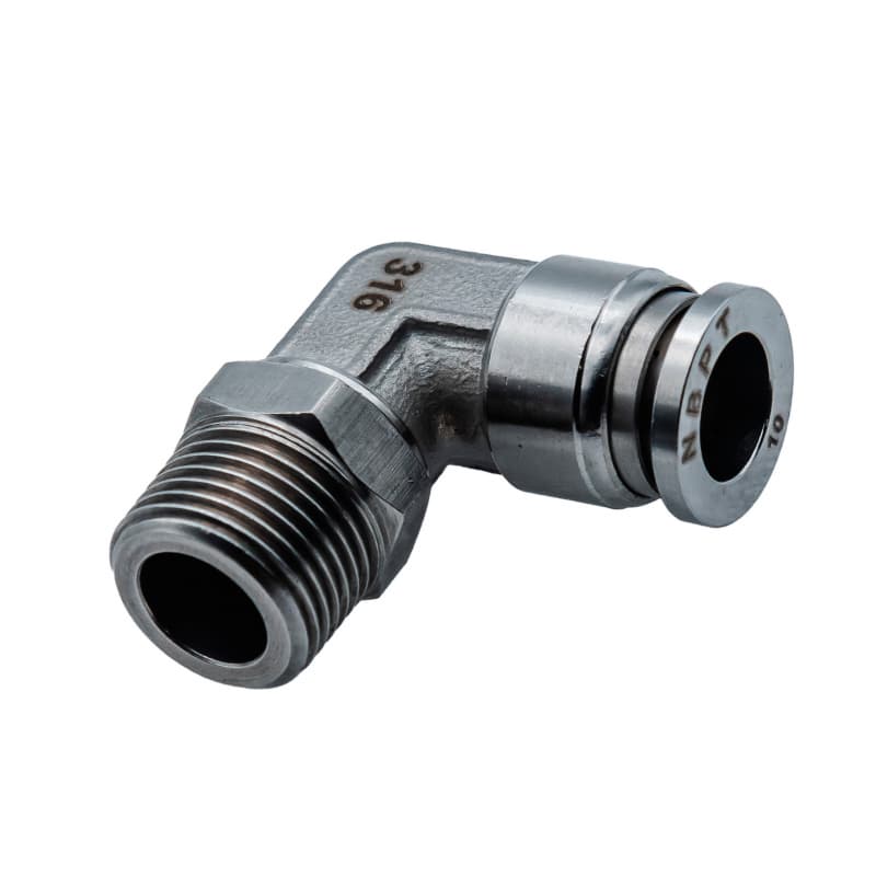 Фитинг стальной цанговый L-образный SSL — фото 2