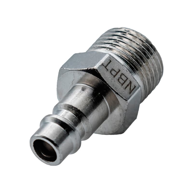 Штекер БРС европейский стальной с резьбой PM — фото 1