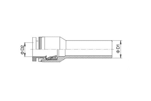Фитинг пластиковый цанговый переходной прямой PGJ — фото 3