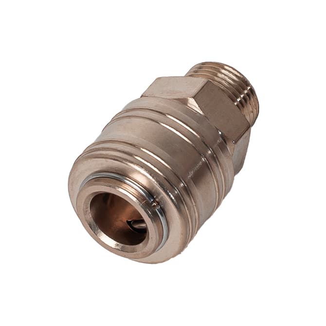 Розетка БРС европейская латунная с резьбой SM — фото 1