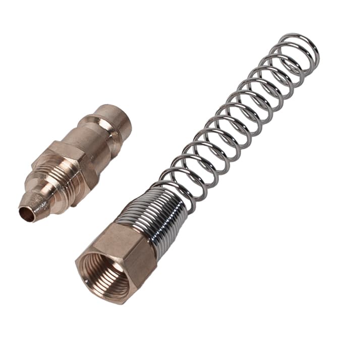 Штекер БРС европейский латунный с пружиной PP — фото 1