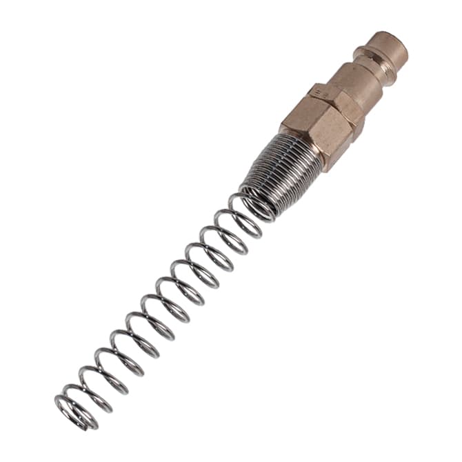 Штекер БРС европейский латунный с пружиной PP — фото 3