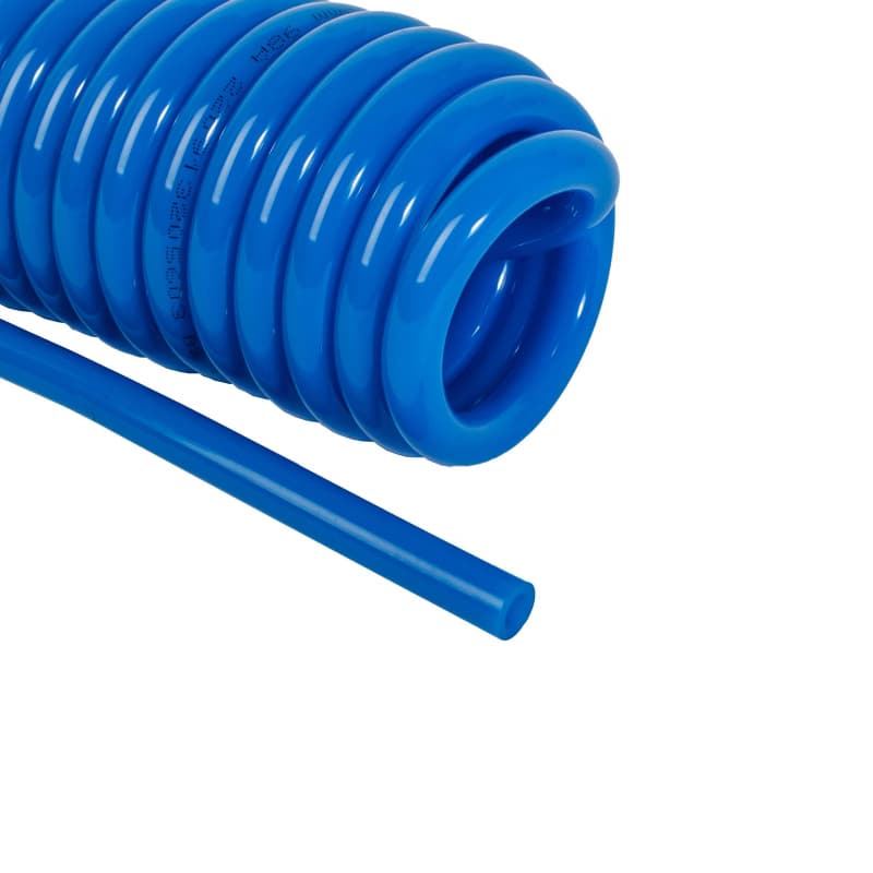 Трубка спиральная синяя PU — фото 2